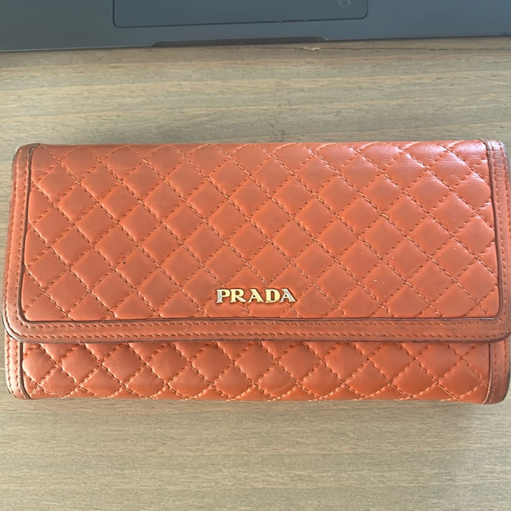 Authentic Prada Quilted wallet